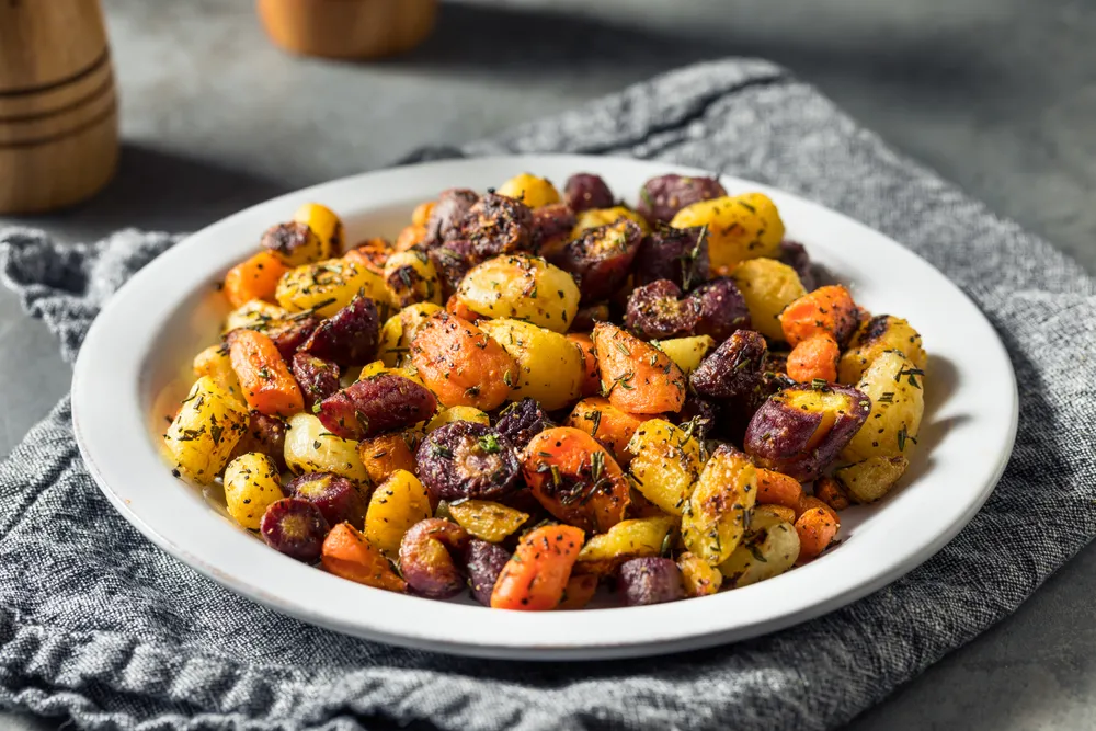 Recette Légumes racines rôties au miel et thym