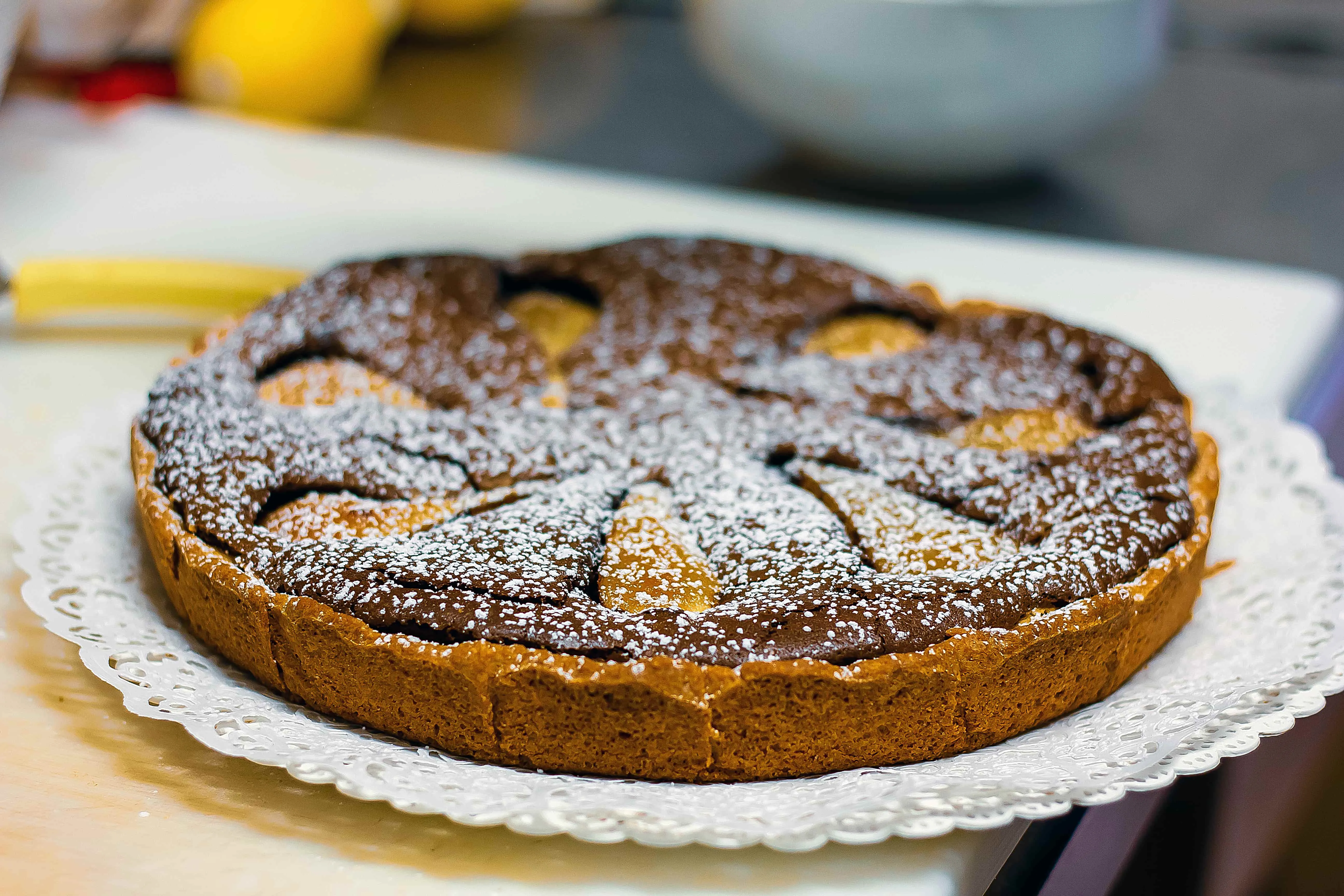 Image recette Tarte poire chocolat