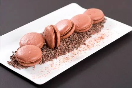 Macaron chocolat au sucre cuit