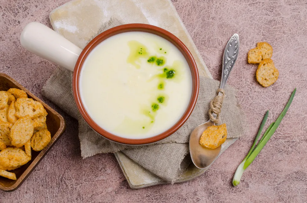 Image recette Soupe patates douces, poireaux et crème coco